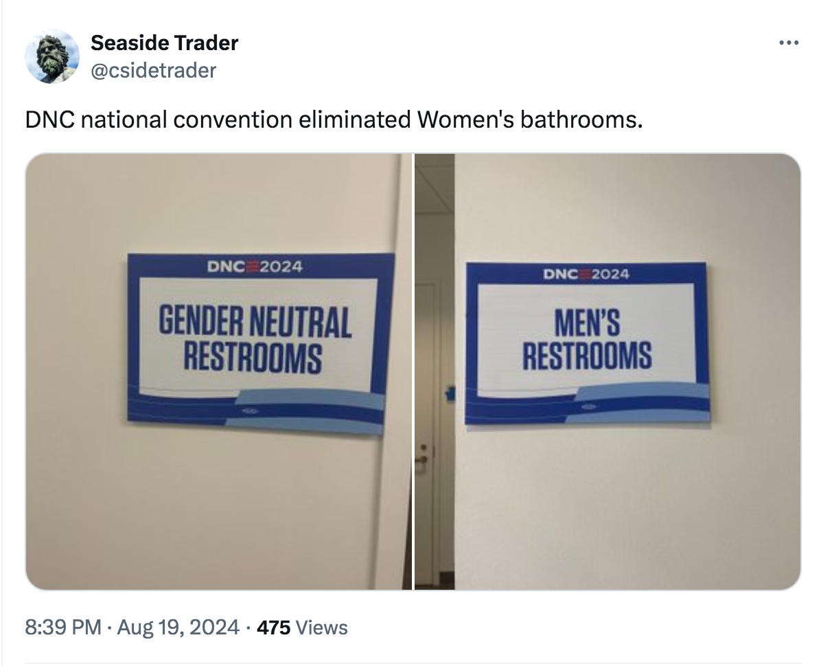 Fact Check: DNC Did NOT Eliminate Women's Bathrooms, Turn Them Into ...